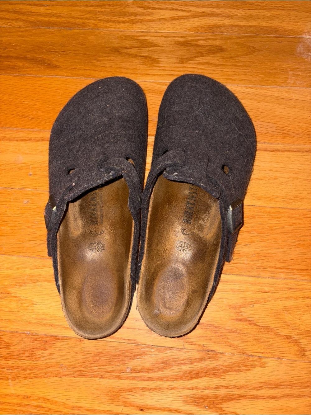 Birkenstock Boston Clog Wool Dark Grey (Anthracite)